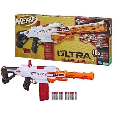 Buy NERF Ultra Strike F6024 Motorised Toy Blaster Machine Gun 10 Bullet Dart Gift 8+ • 27.89£