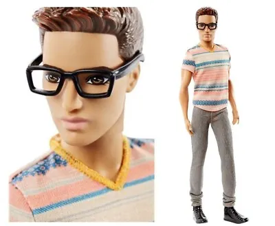 Buy Mattel Fashionable Ken Fashionistas With Glasses DMF41 Fashionable • 64.77£