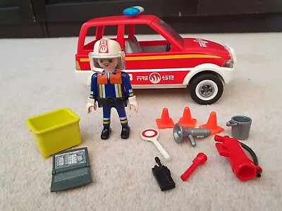Buy PLAYMOBIL 4822 ~ City Action ~ Fire Chief's Car With Figure & Accessories • 6.69£
