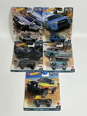 Buy Off Road 5 Car Set Hot Wheels 1:64 Scale Real Riders FPY86 977F • 49.99£