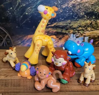 Buy Fisher Price Amazing Animals Hippo Giraffe Monkey + More Sensory Toys SEN • 14.99£