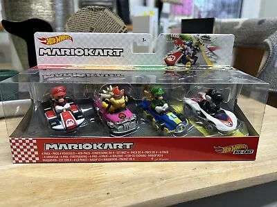 Buy Hot Wheels Mario Kart 4 Pack. Smyths Toys Exclusive. Includes HTF Black Yoshi • 44.99£
