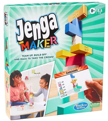 Buy New Official Jenga Maker Hasbro Building Game • 14.99£