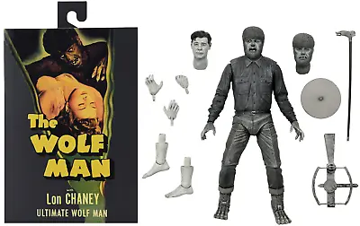 Buy Universal Monsters Ultimate Wolf Man (Black & White) 7” Inch Scale Action Figure • 38.95£