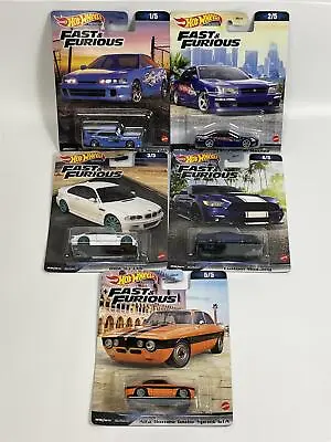 Buy Fast And Furious 5 Car Set Real Riders 1:64 Scale Hot Wheels HNW46 979C • 54.99£