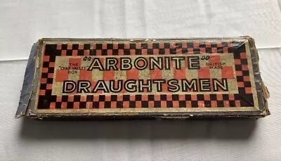 Buy Vintage Arbonite Draughts Checkers Complete Set In Box Chad Valley Prop Retro • 9.95£