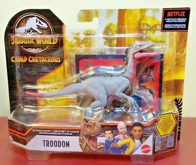 Buy JURASSIC WORLD Troodon  Attack Pack Camp Cretaceous New  • 7.99£