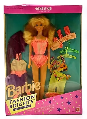 Buy 1992 Fashion Brights 8 Looks Barbie Doll / Limited Eddt. / Mattel 1882, Original Packaging • 66.70£