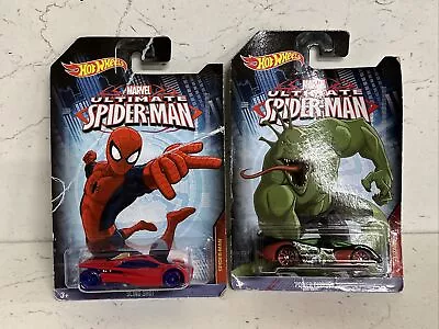 Buy 2015 Hot Wheels #10 Marvel Ultimate Spider Man Sling Shot And Power Pistons • 19.99£
