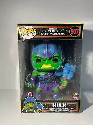 Buy Funko Pop! Marvel Thor Ragnarok Blacklight Gladiator Hulk 10  Inch #907 • 22.99£