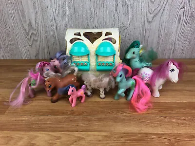 Buy Bundle Of 8 X G1 My Little Ponies And Small Stable Box • 169.99£