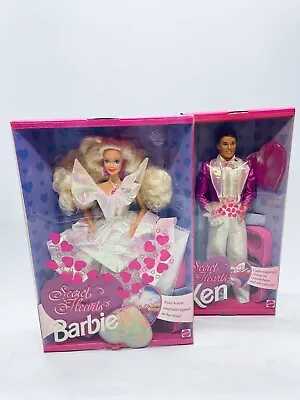 Buy 1992 Barbie Secret Hearts Ken And Barbie Made In China NRFB • 258.97£