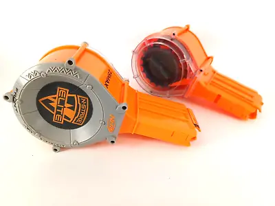 Buy Nerf N Strike Elite 2 X Round Ammo Drum Magazine Orange 25 Max Tested Pre Loved • 17.95£