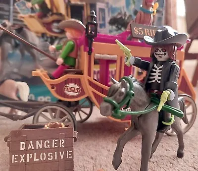 Buy Boxed Playmobil 70364 Scooby Doo - Adventure In The Wild West Stagecoach Ghost  • 19£