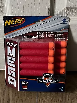 Buy Nerf N-Strike Elite Mega Foam Darts / Bullets Refill 10 Pack - New • 7.99£