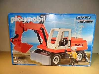 Buy PLAYMOBIL DIGGER 6860 BOXED+COMPLETE (Construction Excavator,MAXX7) • 23.99£