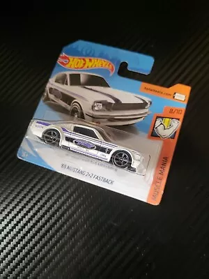 Buy Hot Wheels 65 Mustang 2+2 Fastback Muscle Mania 72 Short Card 1 64 Scale Sealed • 5.99£