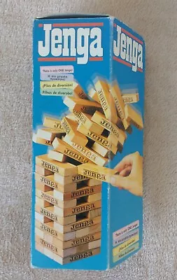 Buy Jenga Wooden Brick Building Family Game. 1996. Hasbro • 7.50£
