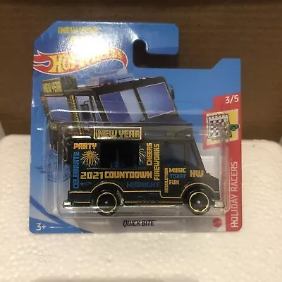 Buy Hot Wheels New Year 2021 Party Van Black Quick Bite Short Card By Mattel GRY78 • 6.50£