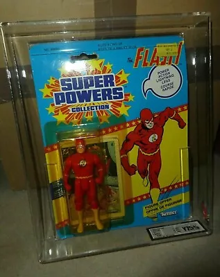 Buy Rare Sealed Brand New Carded Super Powers 1985 Flash 12 Back Graded UK • 399.99£