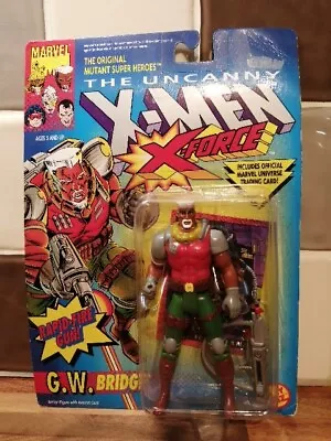 Buy Vintage 1992 X-men/x-force G.w.bridge With Ratchet Gun & Trading Card.  • 14.99£