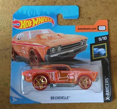 Buy Hot Wheels ‘69 Chevelle 60/250 2019 In Orange Regular Treasure Hunt • 5.19£
