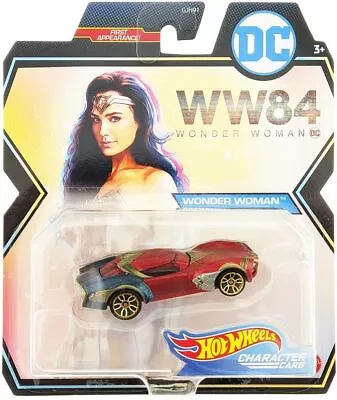 Buy Hot Wheels Character Cars DC WW84 Wonder Woman Diecast Car GJJ01 • 19.56£