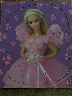 Buy VINTAGE Barbie Wooden Tray Puzzle, 8 Pcs. • 10.12£