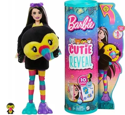 Buy Barbie Cutie Reveal Jungle Toucan Doll HKR00 Mattel • 62.67£