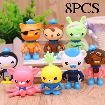 Buy ☆8Pcs/set Pack The Octonauts Action Figures Kid Toy Cute Cake Toppers Decoration • 4.24£