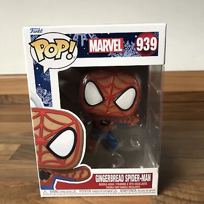 Buy Funko Pop! Marvel Gingerbread Spider-Man Holiday-Spider-Man  #939 • 19.99£