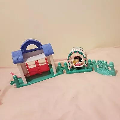 Buy Fisher Price Little People Garden Garage With Swing (complete Set) • 25.50£