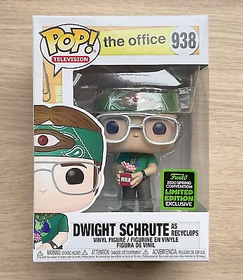 Buy Funko Pop The Office Dwight Schrute As Recyclops ECCC #938 + Free Protector • 23.99£