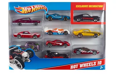 Buy Hot Wheels Basic Car 10 Pack (Assorted Models) • 23£