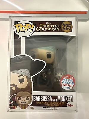 Buy 2016 Funko Pop Pirates Of The Caribbean 225 Barbossa With Monkey 1000 LE Nycc • 729.06£