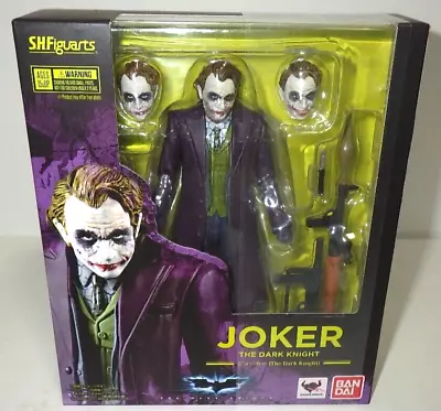 Buy SH Figuarts The Dark Knight JOKER Heath Ledger BANDAI DC Batman From Japan Rare • 151.23£