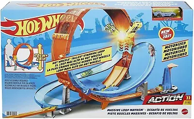 Buy Mattel Hot Wheels Crash Track Acrobatics Of The Giant Loop GTV14 • 109.38£