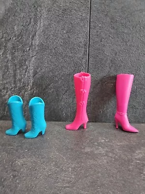 Buy  Barbie Boots Collection Bundle Blue Pink Vitnage Barbie Fashion Avenue Ankle • 20.58£