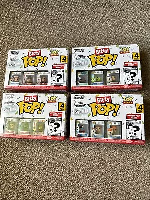Buy Toy Story 4 Pack Series 1 Funko Bitty Pop Vinyl Disney Pixar - Set Of 4 Boxes • 36.50£