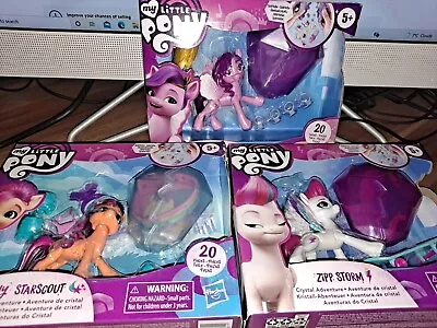 Buy My Little Pony Crystal Adventure -princess Petals, Sunny Starscout, Izzy Moonbow • 13.59£