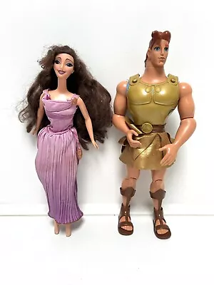 Buy Mattel Disney Golden Glow Hercules And Megara 12  Action Figure Dolls 1990s VTG • 70£