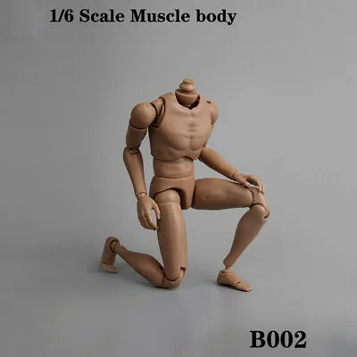 Buy 1/6 Scale 12 Male Man Neck Body Art Model Europe Skin Action Figure For Hot Toys • 17.49£