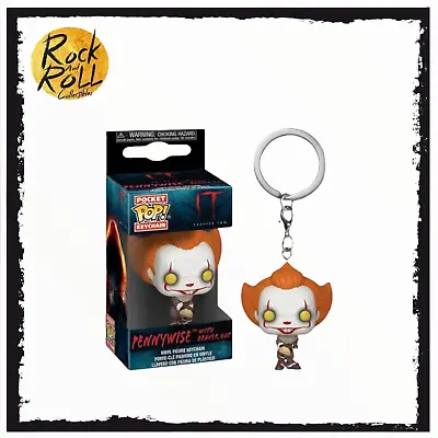 Buy Funko Pocket Pop Keychain IT Chapter Two Pennywise With Beaver Hat • 3.49£
