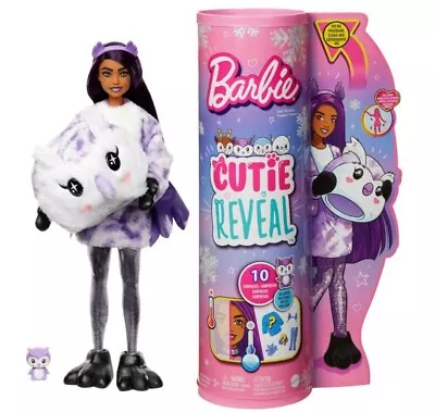 Buy Barbie Cutie Reveal Owl Doll Winter Land HJL62 Mattel • 77.06£