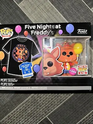 Buy Funko Pop Tees Five Nights At Freddys Flocked FOXY W/Balloon FNAF Medium T-Shirt • 39.99£