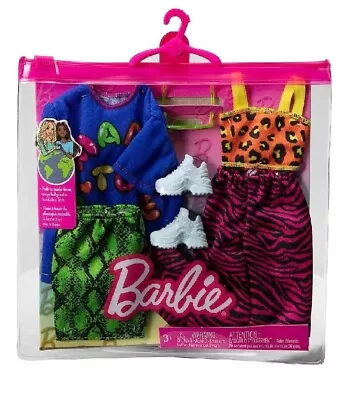 Buy Barbie Fashions 2 Pack Animal Print Set Brand New (HJT36) • 16.99£