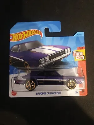 Buy Hot Wheels ~ '69 Dodge Charger 500, Metallic Purple, Short Card.  BRAND NEW!! • 4£