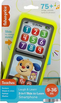Buy Fisher-Price Laugh & Learn 2-in-1 Slide To Learn Smartphone Kid's Learning Toy • 10.99£