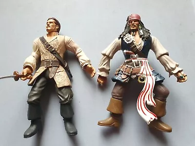Buy Pirates Of The Caribbean Jack Sparrow & William Turner 7  Figures Zizzle Disney • 11.95£