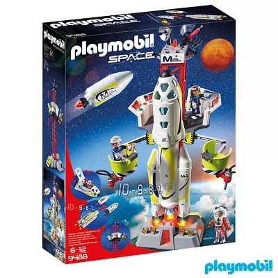 Buy PLAYMOBIL Model 9488 Space Mars Mission Rocket With Launch Site, 6+ Years • 82.99£